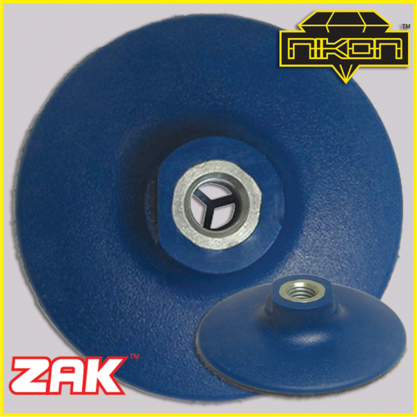 Zak Rigid Blue Backer Pads by Nikon Diamond Tools